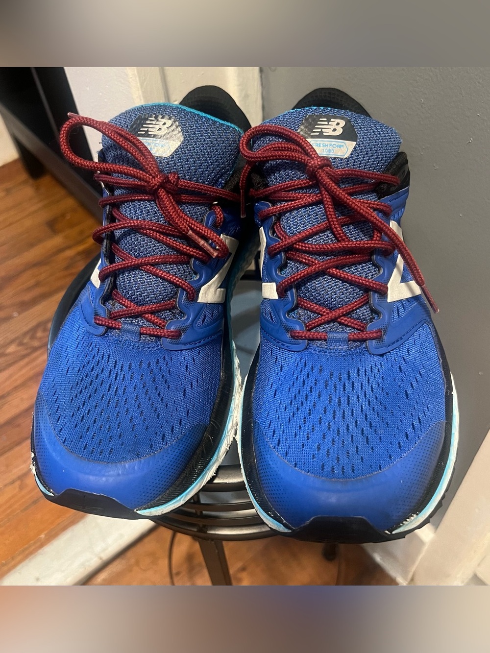 New Balance 1080 Mens Blue Black Size USA 10 Running Shoes